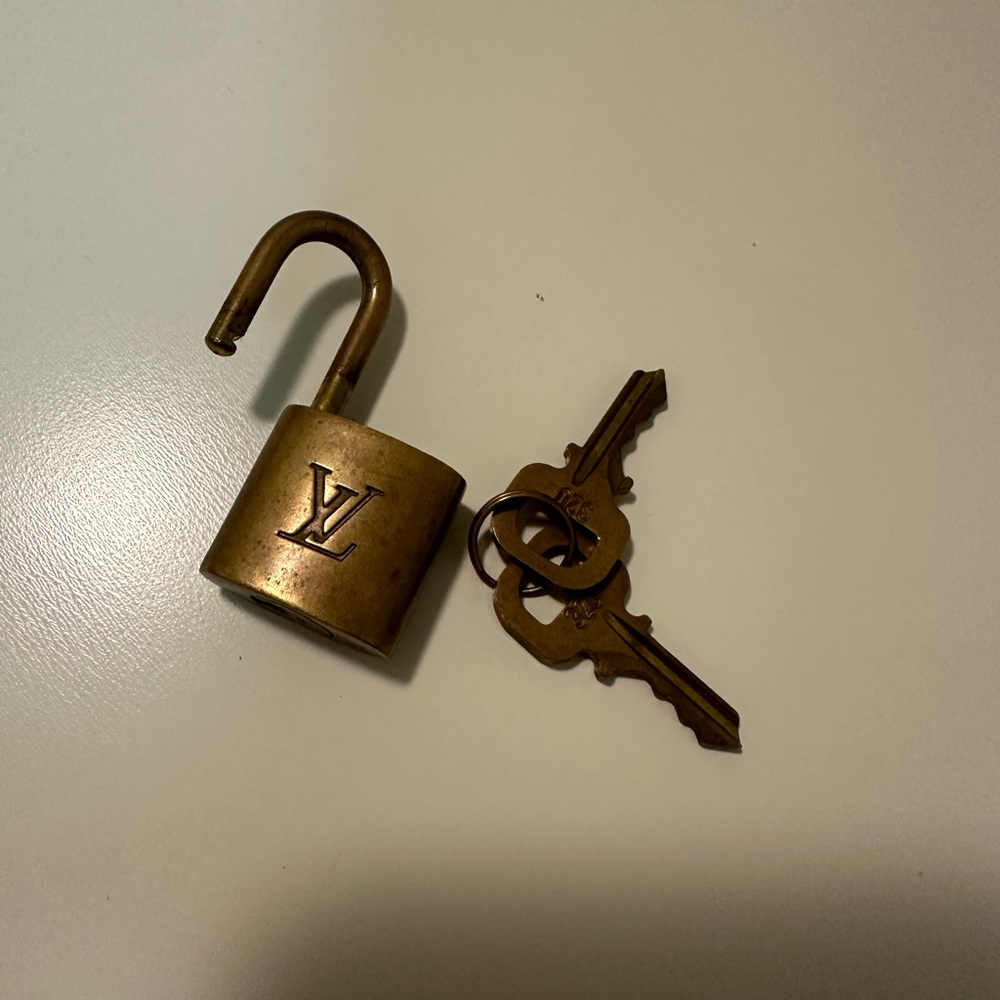 Louis Vuitton Gold Padlock with Keys